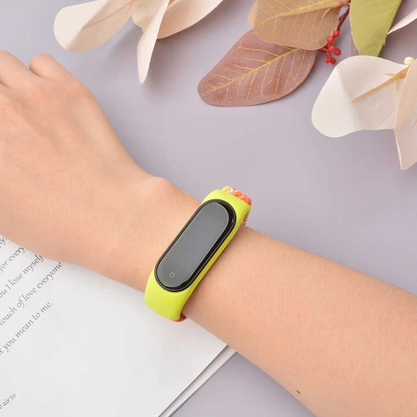 Xiaomi Mi Band 7 Kordon Tokalı Örgü Kordon - 11