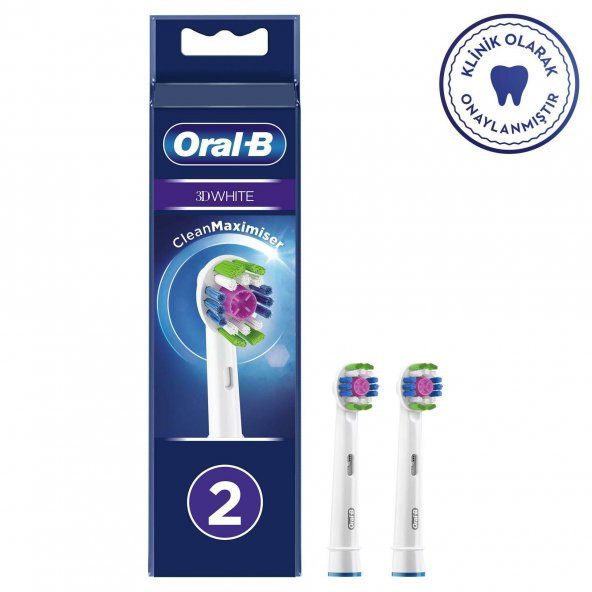Oral-B 3D White Clean Maximiser Diş Fırçası Yedek Başlığı 2'li