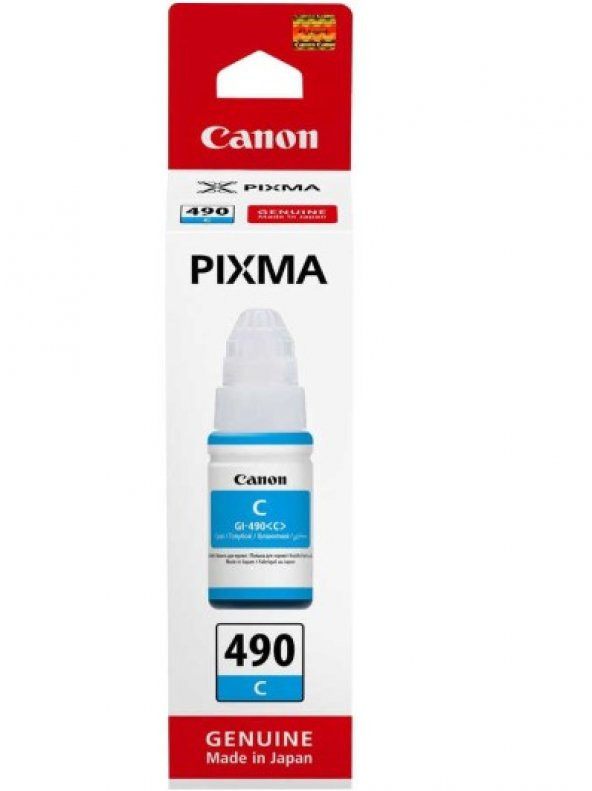 Canon GI-490C Mavi Orjinal Mürekkep - 1