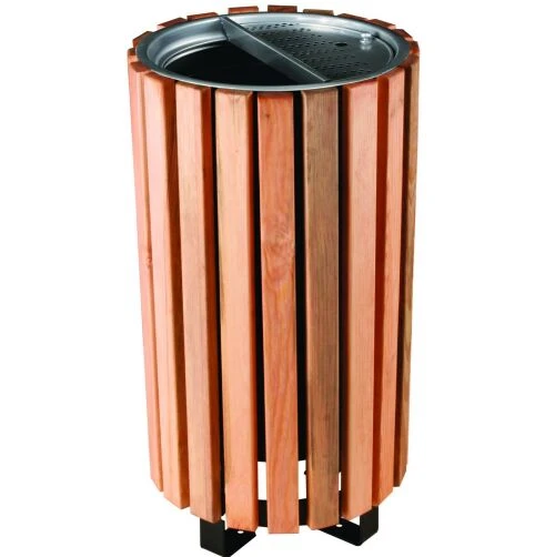 Ahşap Giydirmeli Çöp Kovası ürün görseli 1