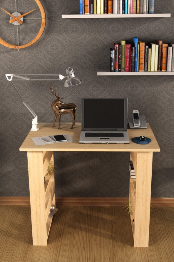 DEKORFİM Fimstore Yasemin Safir Meşe Çalışma Masası - 3