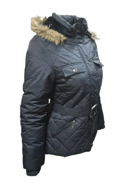 Tmberline Tb349 Kadın Kapüşonlu İçi Kürklü Şişme Mont - Resim 2