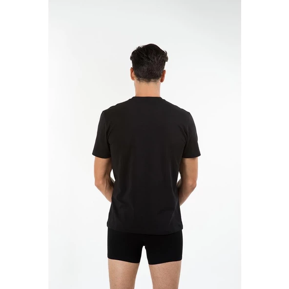 2 li Paket Kom James Erkek Kısa Kollu Atlet - Resim 2