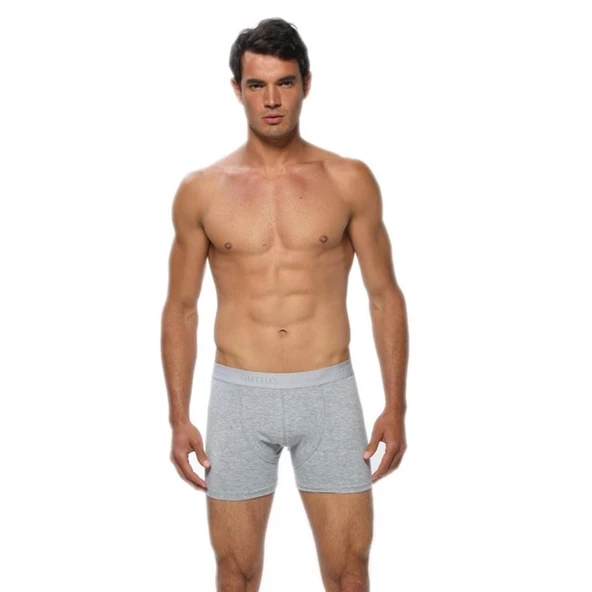 6 lı Paket Gümüş Erkek Likralı Boxer Renk Seçenekli 4018 - 2