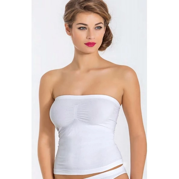 Miss Fit 11040 Büzgülü Straples Korse - 1