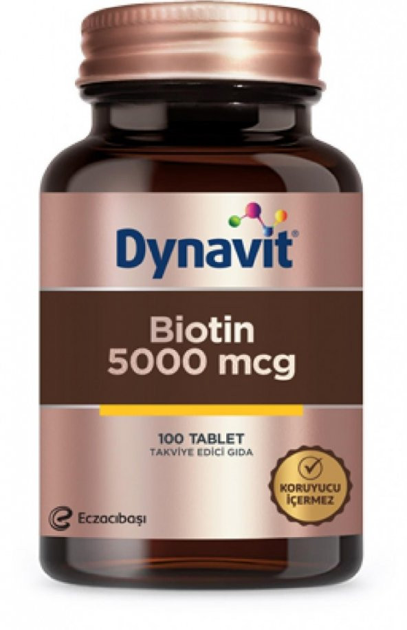 Dynavit Biotin 5000 mcg 100 Tablet