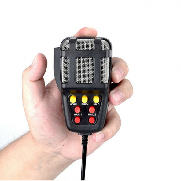 Her Araca Uyumlu Universal 7 Sesli Polis Sireni Konuşmalı Mikrofonlu - 5