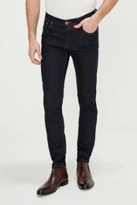 Erkek Slim Fit Boru Paça Rahat Likralı Kot Pantolon - 9