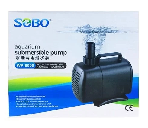 Sobo Akvaryum Sump Motoru 135 W 6000 LT/SAAT WP-8000