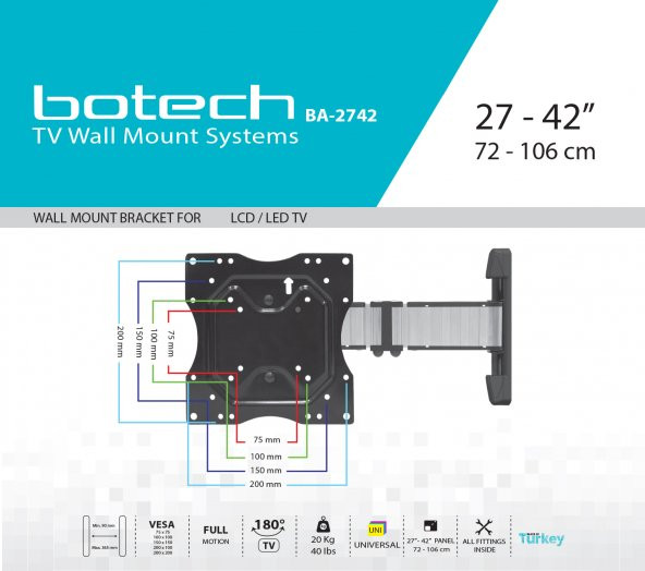 BA-2742 Hareketli Askı Aparatı - 5