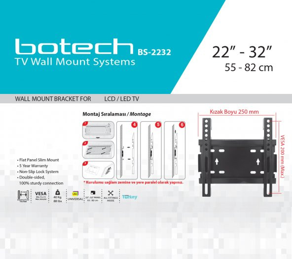 BS-2232 Sabit  Askı Aparatı - 4