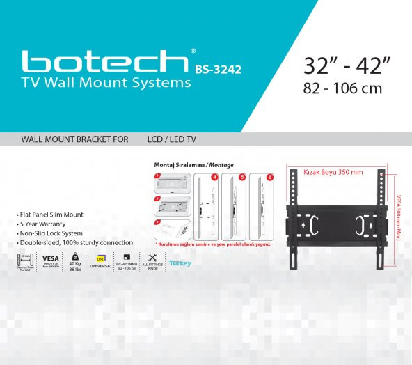 BS- 3242 Sabit Askı Aparatı - 5