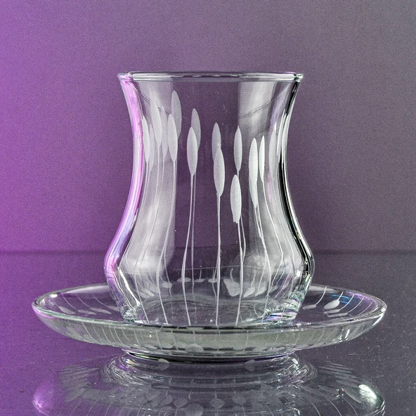 Decocia Afro 6 Kişilik 12 Parça Çay Seti 170cc Vega Desenli - Resim 4