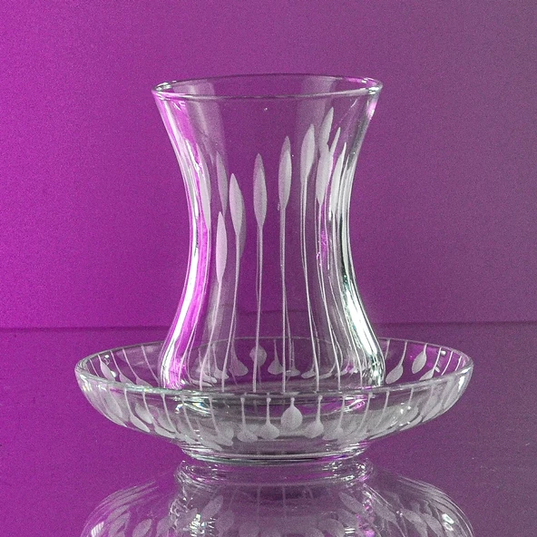 Decocia S03 12 Kişilik 24 Parça Çay Seti 135cc Vega Desenli - Resim 4