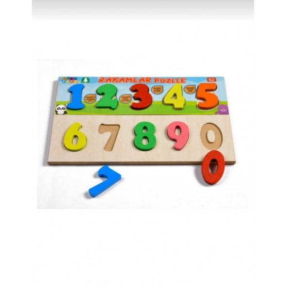 Montessori Ahşap Sayılar Bultak Oyunu