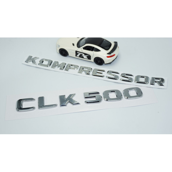 DK Tuning CLK500 Kompressor Bagaj Krom ABS Yazı Logo Benz İle Uyumlu - 2