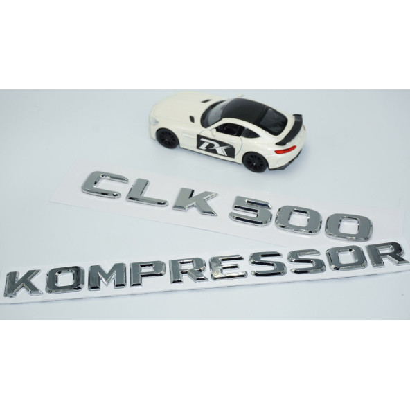 DK Tuning CLK500 Kompressor Bagaj Krom ABS Yazı Logo Benz İle Uyumlu - 3