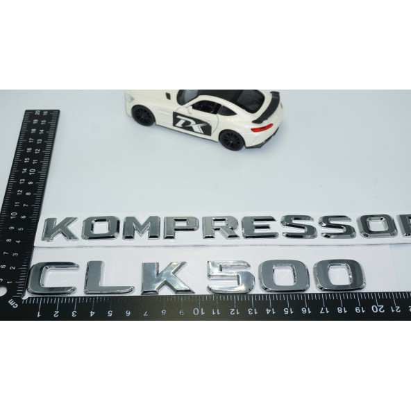 DK Tuning CLK500 Kompressor Bagaj Krom ABS Yazı Logo Benz İle Uyumlu - 4