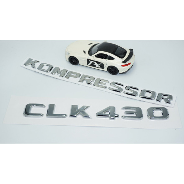 DK Tuning CLK430 Kompressor Bagaj Krom ABS Yazı Logo Benz İle Uyumlu - 2