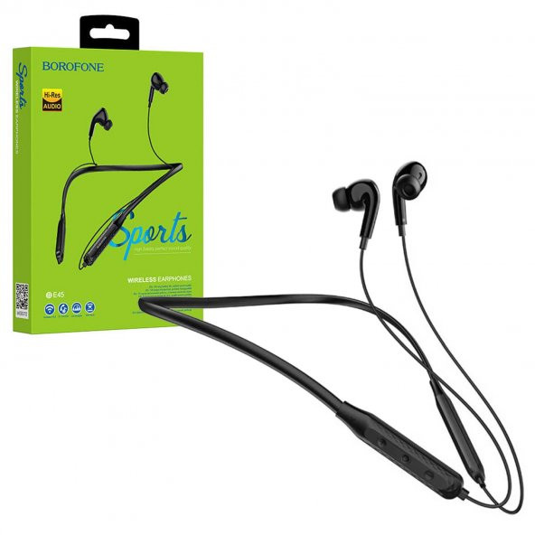 Borofone BE45 Bluetooth Spor Kulak İçi Kulaklık Siyah