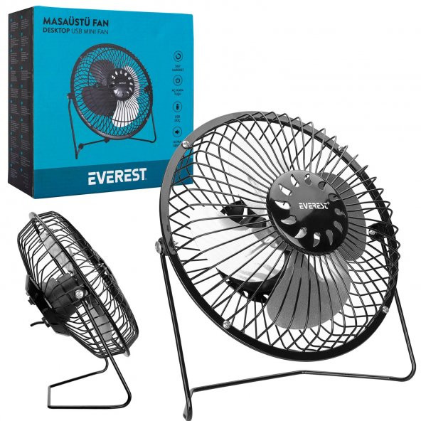 Everest Efn 487 Masaüstü Metal Usb Fan