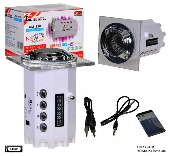 MÜZİK KUTUSU ŞARJLI USB/SD/FM KML KM-228