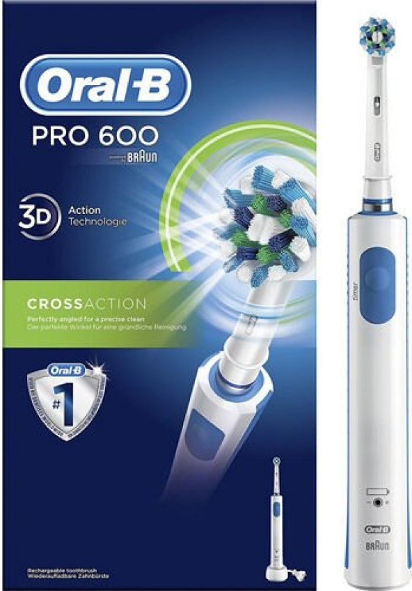 Oral-B Pro 600 Cross Action Şarjlı Diş Fırçası