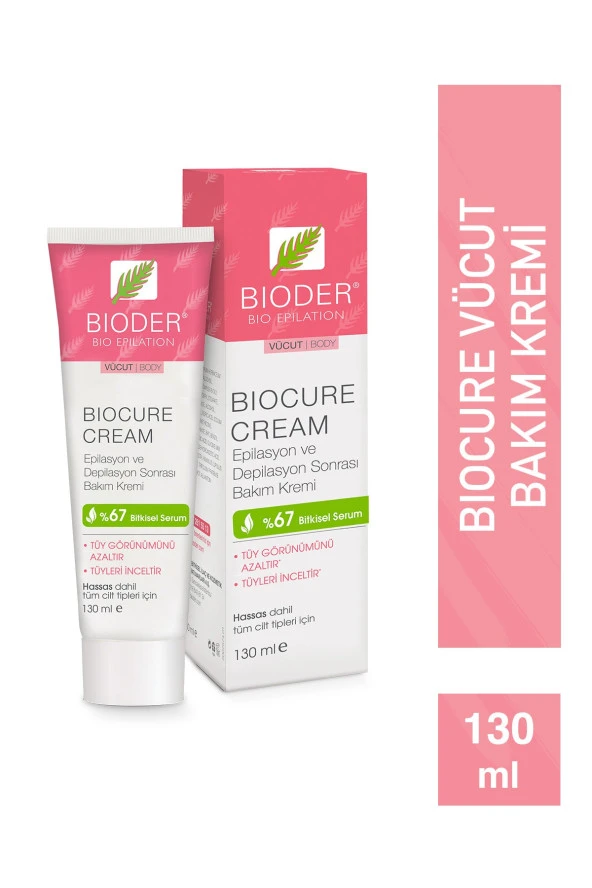 Bioder Biocure Cream 130 ml Tüy Azaltıcı Krem Vücut Bölgesi Için