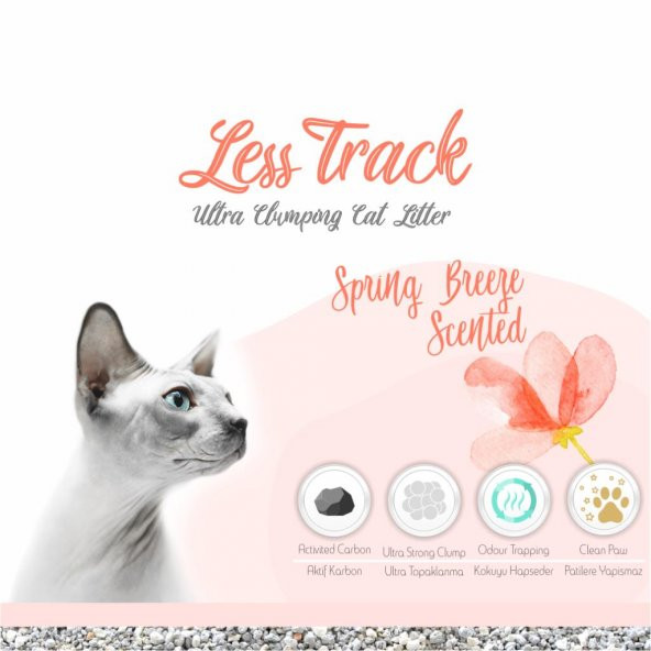 Natura Less Track Bahar Esintisi Kokulu Kedi Kumu 10 Lt - 3