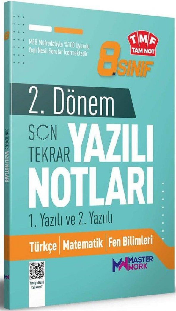 8. Sınıf 2. Dönem 1. ve 2. Yazılı Notları Son Tekrar