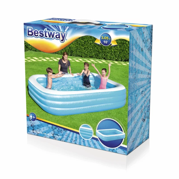 Bestway 54009 305x183x56 cm Jumbo Dikdörtgen Şişme Havuz - 8