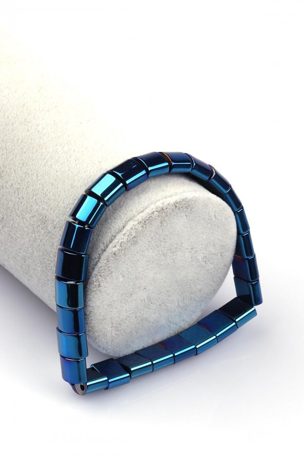 Hematit Doğal Taş Bileklik 7 x 9 mm Özel Kesim ürün görseli