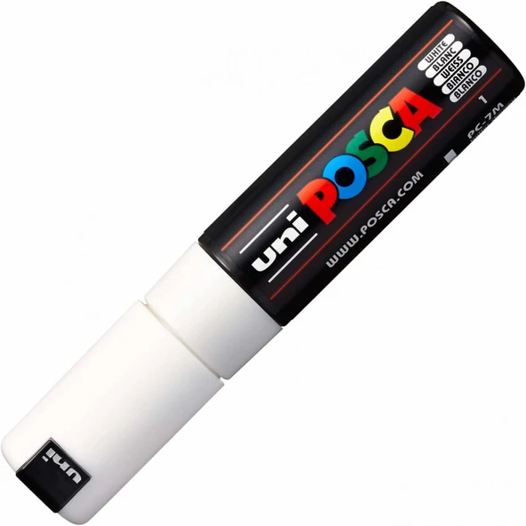 Uniball Posca 4.5-5.5mm Poster Markörü Beyaz / PC7M