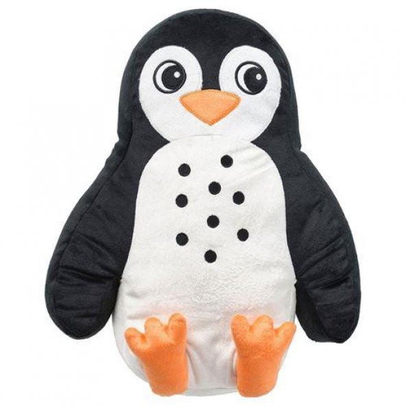 Peluş Oyuncak Penguen 40x32 cm MeridyenDukkan Yumuşak Oyuncak Siyah-Beyaz Sevimli Peluş