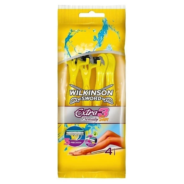 Wilkinson Sword Extra 3 Beauty Sun Kullan At Tıraş Bıçağı 4'lü Paket