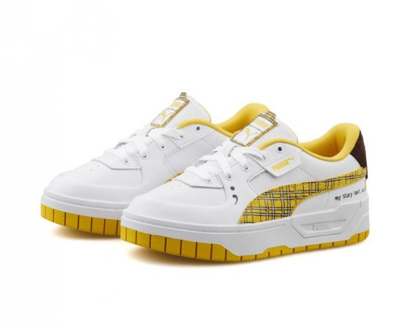 Puma Cali Dream College Kadın Beyaz Sneaker Ayakkabı  39194401 B-256 - 3