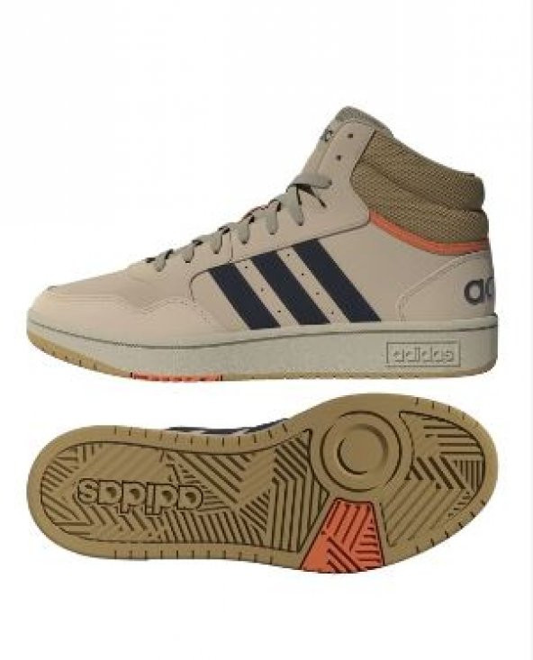 adidas Hoops 3.0 Mid Erkek Ayakkabı - Bej gx9608  E-484 - 3