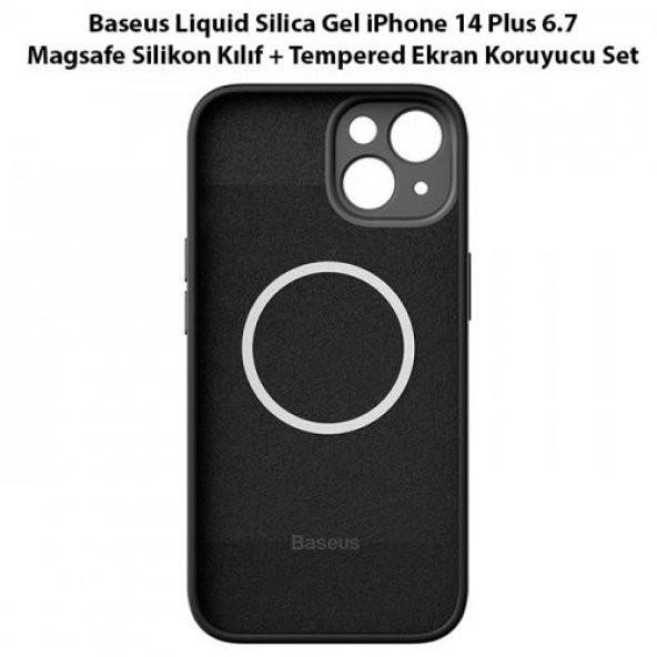 Baseus Güçlü Magsafe Özellikli Kamera Korumalı iPhone 14 Plus Kılıf Ve Ekran Koruyucu Set - 2