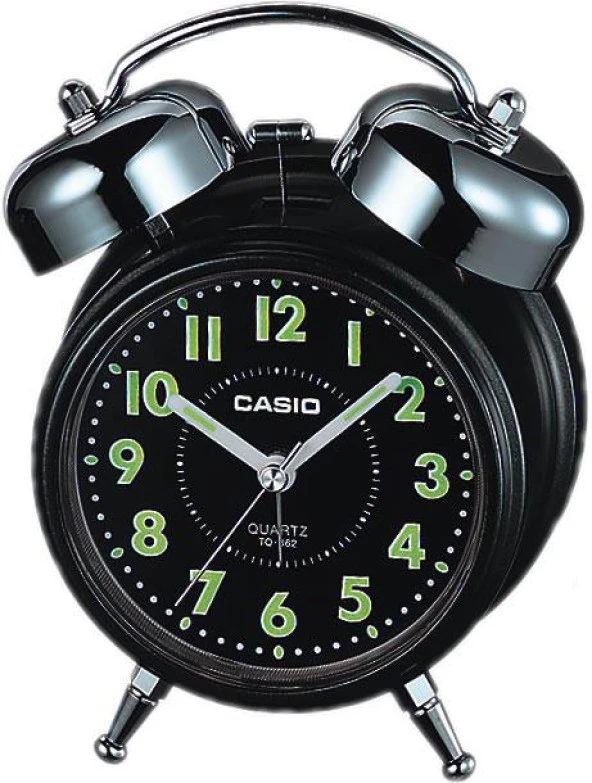 CASIO TQ-362-1ADF ALARMLI IŞIKLI SİYAH ÇALAR MASA SAATİ ürün görseli 1