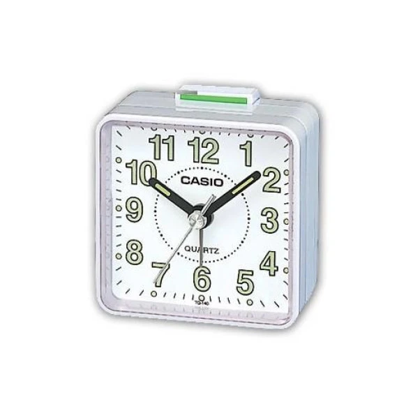 CASIO TQ-140-7DF ALARMLI BEYAZ MİNİ ÇALAR MASA SAATİ ürün görseli 1