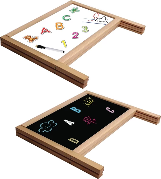 Diy-Toy Masaüstü Manyetik Yazı Tahtası 62 Parça Magnetli  2243 - 5