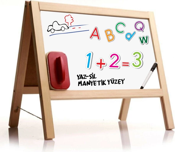 Diy-Toy Masaüstü Manyetik Yazı Tahtası 62 Parça Magnetli  2243 - 4