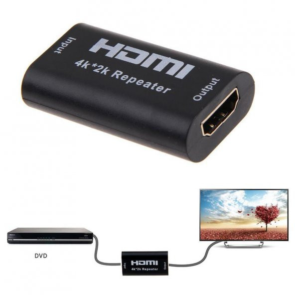 Hdmi Dişi Dişi Uzatıcı Repeater 4K 40 Metre Adaptör Extender - 3
