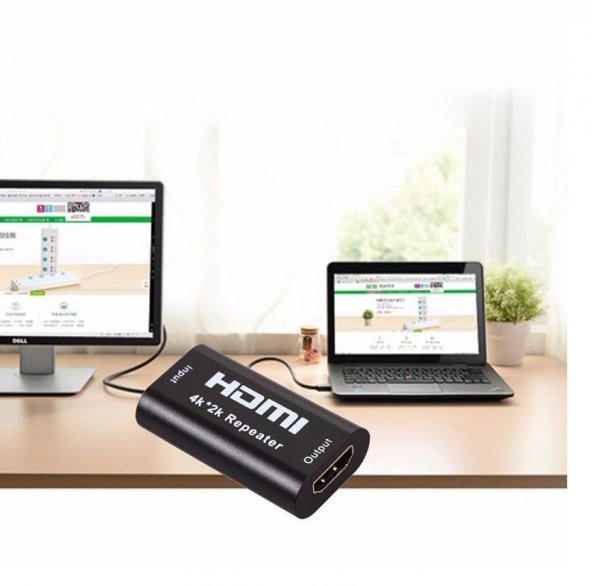 Hdmi Dişi Dişi Uzatıcı Repeater 4K 40 Metre Adaptör Extender - 4