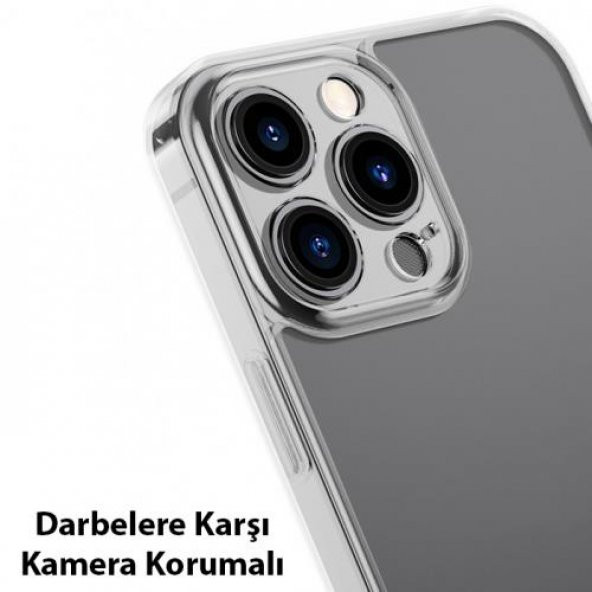 Baseus 0.4mm iPhone 13 Pro 6.1inch Darbe Koruyucu Telefon Kılıfı, Çizilmez, Kamera Koruyucu - 3