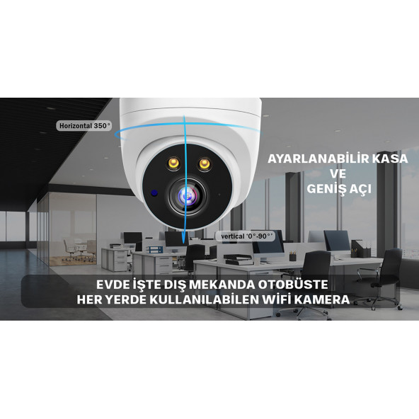 1080P HD IP kamera AI yüz hareket algılama WIFI güvenlik kamerası Video gözetim Onvif iki yönlü ses - 4