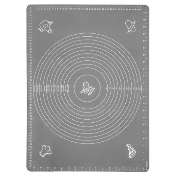 SİLİKON HAMUR AÇMA MATI 45X60 GRİ - 7