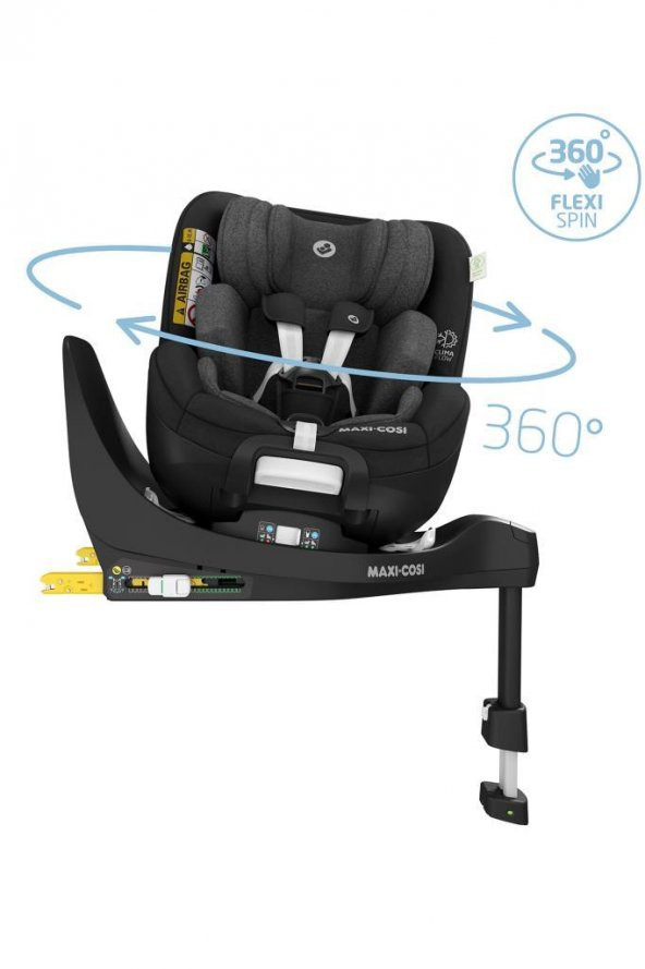 Maxi-Cosi Mica Pro Eco I-Size ADAC'lı İsofix'li 360 Dönebilir Yatabilir 0-18 Kg Bebek Oto Koltuğu Authentic Black - 3