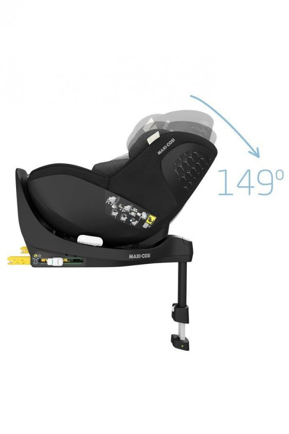 Maxi-Cosi Mica Pro Eco I-Size ADAC'lı İsofix'li 360 Dönebilir Yatabilir 0-18 Kg Bebek Oto Koltuğu Authentic Black - 6