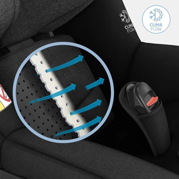 Maxi-Cosi Mica Pro Eco I-Size ADAC'lı İsofix'li 360 Dönebilir Yatabilir 0-18 Kg Bebek Oto Koltuğu Authentic Black - 8